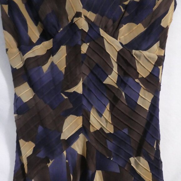 JONES NEW YORK | size 12 | Gorgeous Colorful Sleeveless Silk V-Neck Dress | NWOT - Picture 12 of 15